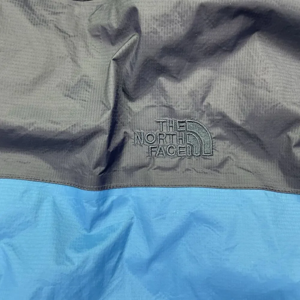 North Face Venture 2 Jacket Mens Large With Hood Blue Colorblock Two Tone